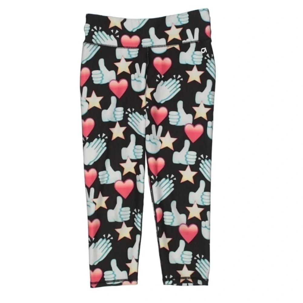 Gap Fit Kids Emoji print active legging pants medium girls legging